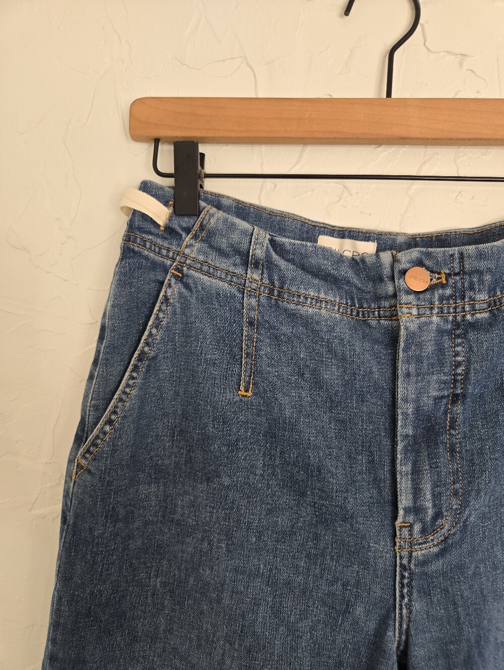 Anthro Pilcro Leni Tapered Mid Rise Barrel Jeans, 26 - Picture 8 of 14